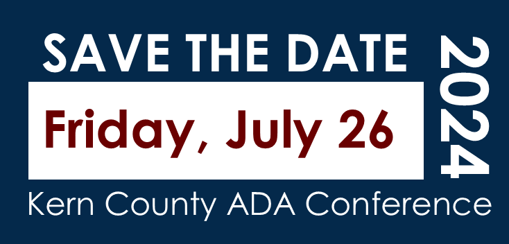 Save the Date Banner for ADA Conference July 26 2024
